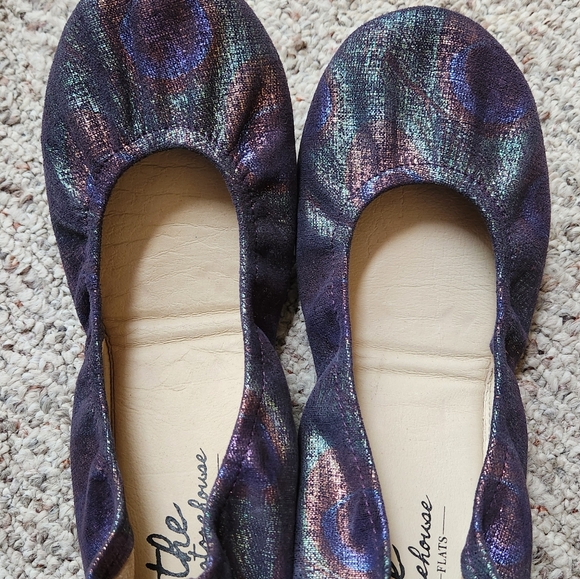 NEW *** BLUE PEACOCK***size9 Storehouse Flats - Picture 3 of 7